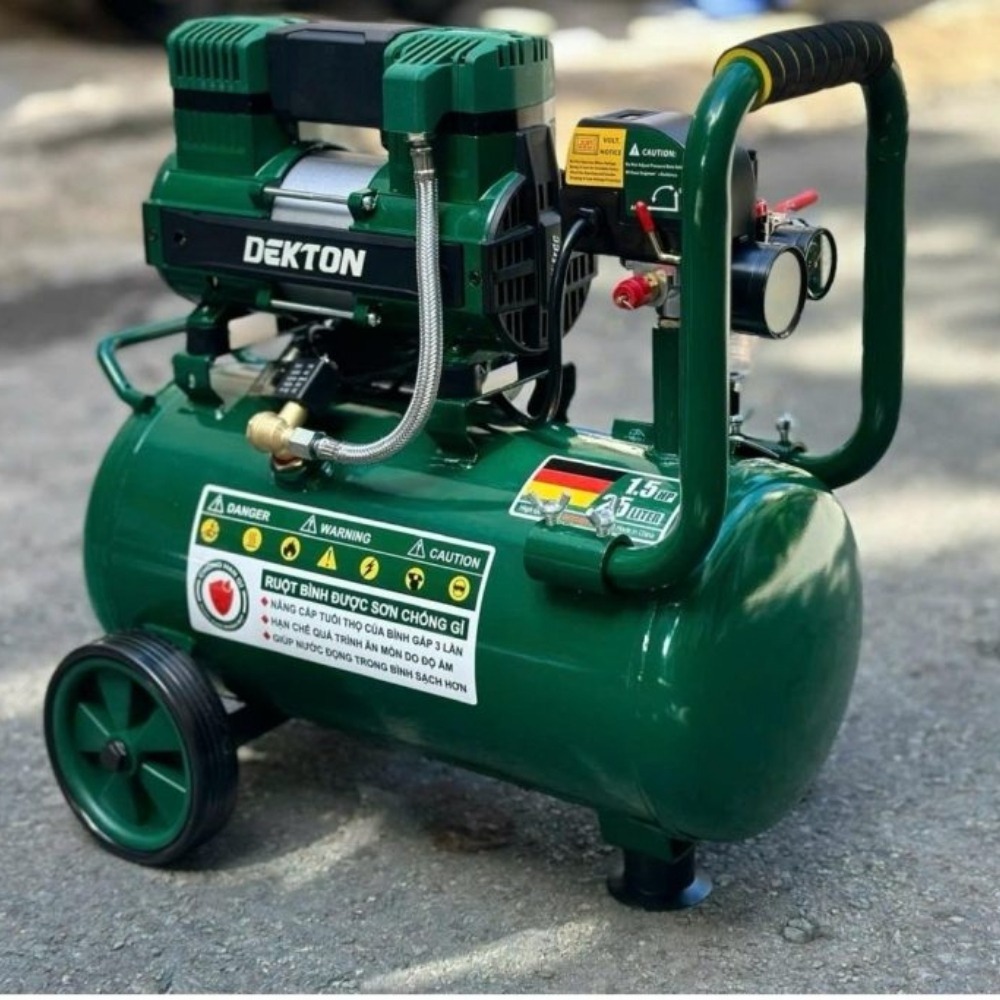 Máy nén khí không dầu 25L 1.5HP Dekton DK-AC2925PRO 4 máy nén khí dekton DK-AC2925PRO (4)