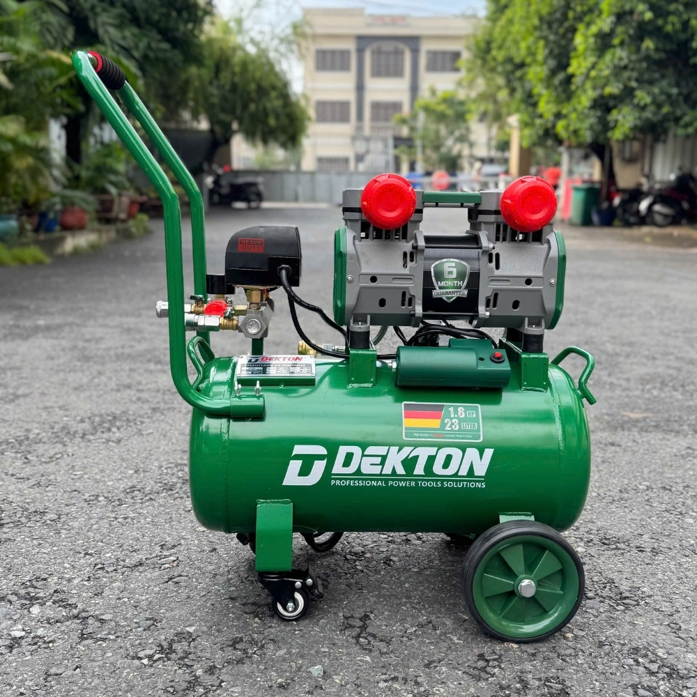 Máy nén khí không dầu 23L 1.8HP Dekton DK-AC3925PLUS (tay kéo dài) 3 máy nén khí dekton DK-AC3925PLUS (3)