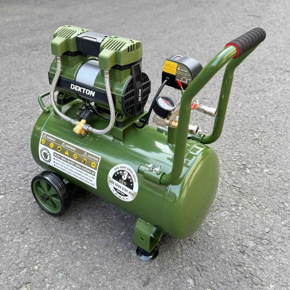 Máy nén khí không dầu 30L 1.8HP Dekton DK-AC3930XPRO (màu olive) 6 máy nén khí dekton DK-AC3930XPRO (10)