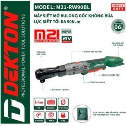 máy siết bu lông góc dùng pin Dekton M21-RW90BL (2)