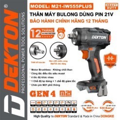máy siết bulong dùng pin Dekton M21-IW555PLUS (3)