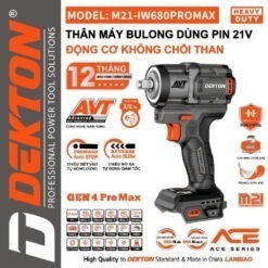 máy siết bulong dùng pin Dekton M21-IW680 PROMAX (2)