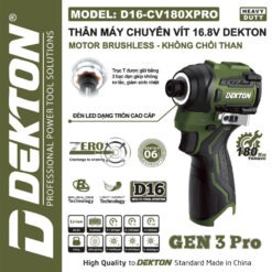 máy siết vít dùng pin 16.8V Dekton D16-CV180XPRO (2)