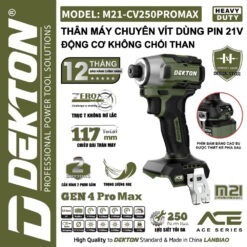 máy siết vít dùng pin Dekton M21-CV250PROMAX (4)