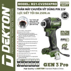 máy siết vít dùng pin Dekton M21-CV250XPRO (2)