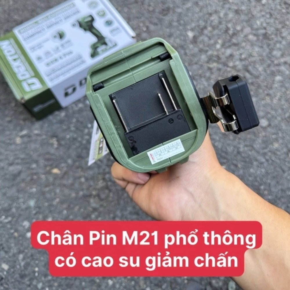 Máy siết vít dùng pin 21V 268Nm Dekton M21-CV268XNCP (màu olive) 10 máy siết vít dùng pin Dekton M21-CV268XNCP (10)
