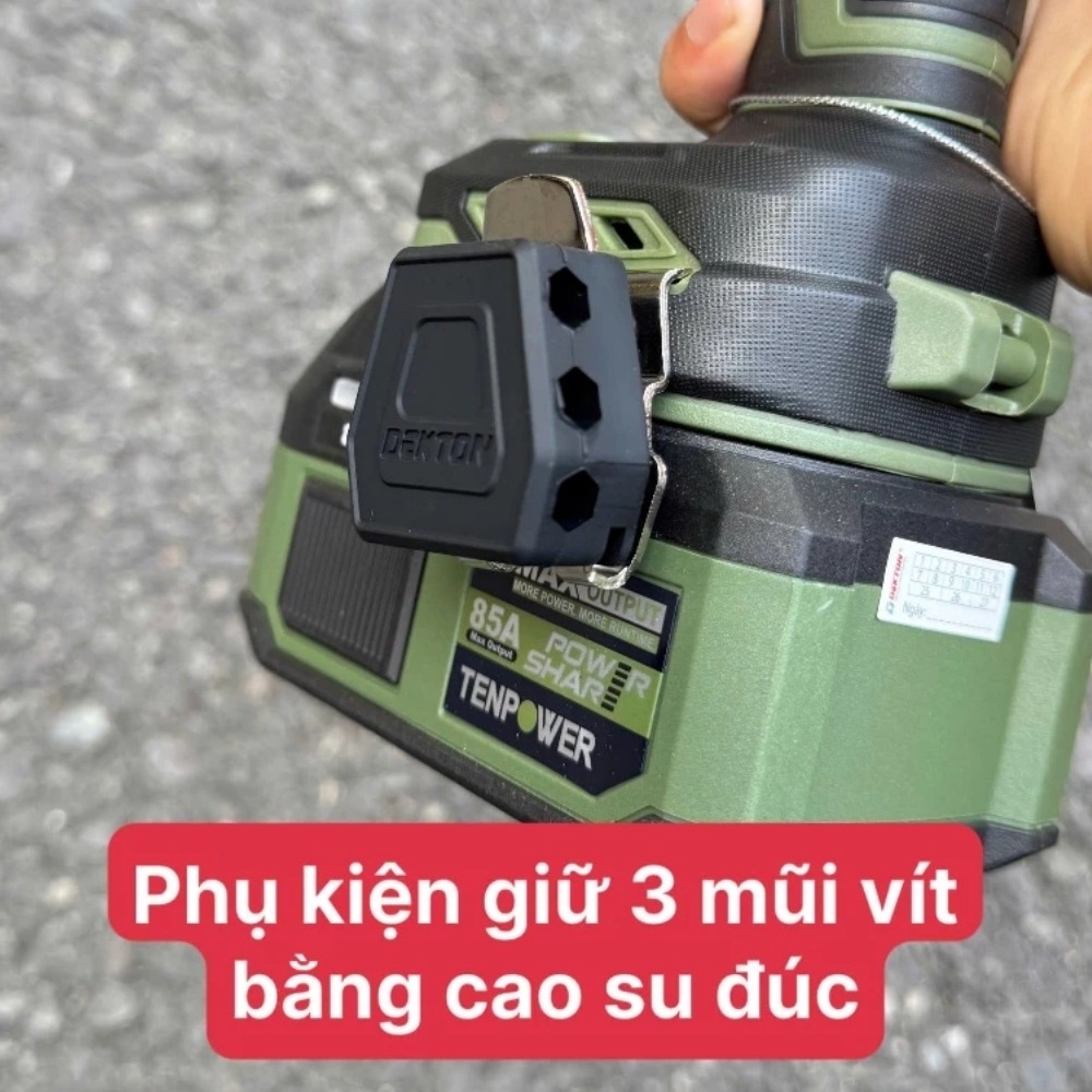 Máy siết vít dùng pin 21V 268Nm Dekton M21-CV268XNCP (màu olive) 9 máy siết vít dùng pin Dekton M21-CV268XNCP (9)