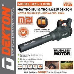 máy thổi bụi dùng pin Dekton M21-TL02BL (2)