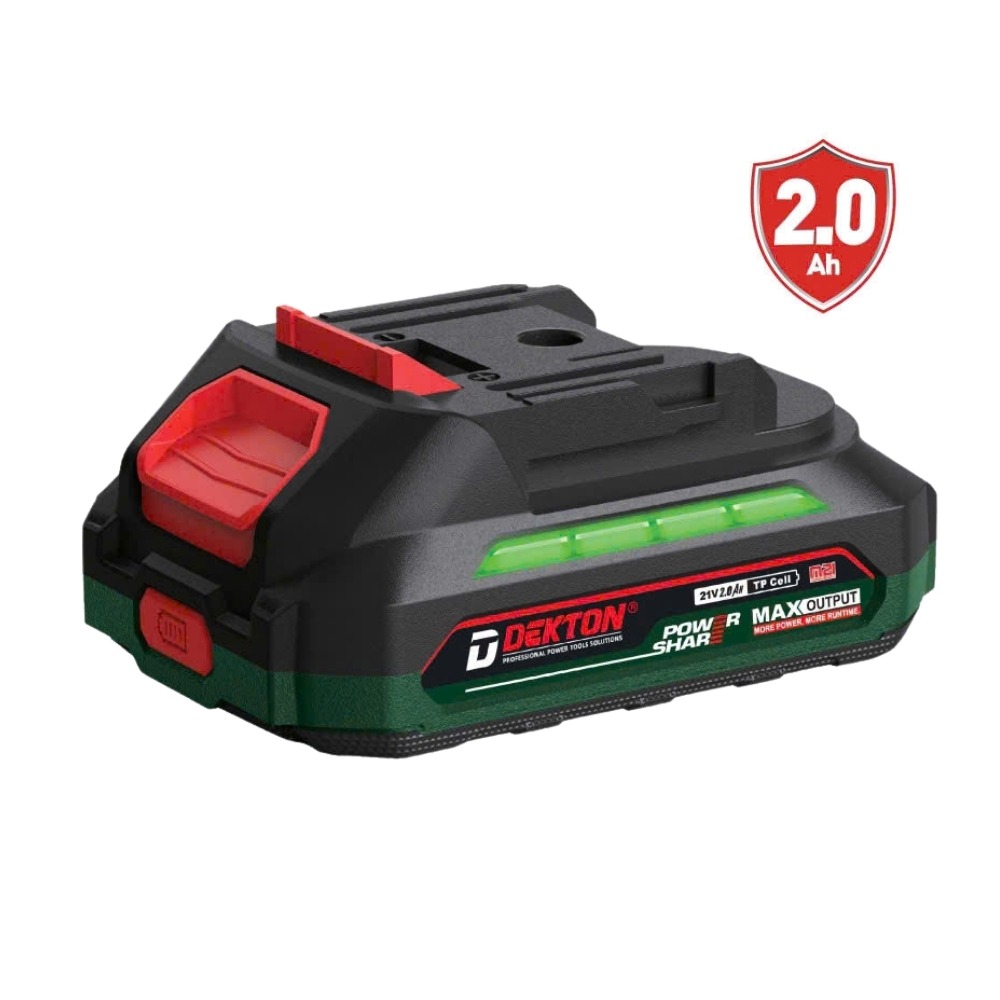 Pin 21V 2.0Ah Dekton M21-B2065PLUS (dòng xả max 65A) 1 Pin 21V 2.0Ah Dekton M21-B2065PLUS (Dòng xả max 65A)