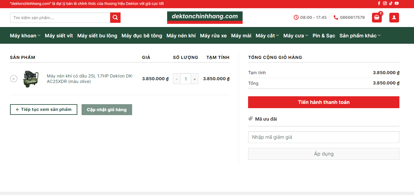 Hướng dẫn mua hàng 5 Kiểm tra giỏ hàng và danh sách sản phẩm bạn đã chọn mua