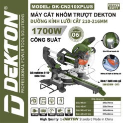 Máy cắt nhôm trượt 1700W Dekton DK-CN210XPLUS