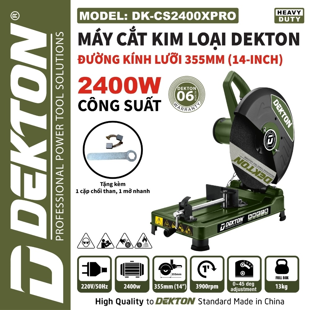 Máy cắt sắt 2400W Dekton DK-CS2400XPRO 2 DK - CS2400XPRO (2)