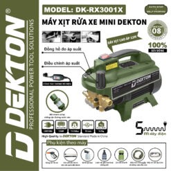 Alternative view of Máy rửa xe gia đình 1350W Dekton DK-RX3001X