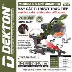 Máy cắt nhôm trượt 2000W Dekton DK-CNT305XPRO
