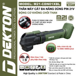 Máy cắt rung dùng pin 21V Dekton M21-CDN01XBL