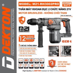 Máy khoan đục bê tông 2 chức năng Dekton M21-RH3002PRO