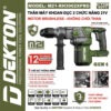 Máy khoan đục bê tông pin 2 chức năng Dekton M21-RH3002XPRO (màu olive)