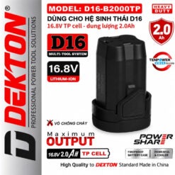 Pin 16.8V 2.0Ah Dekton D16-B2000TP