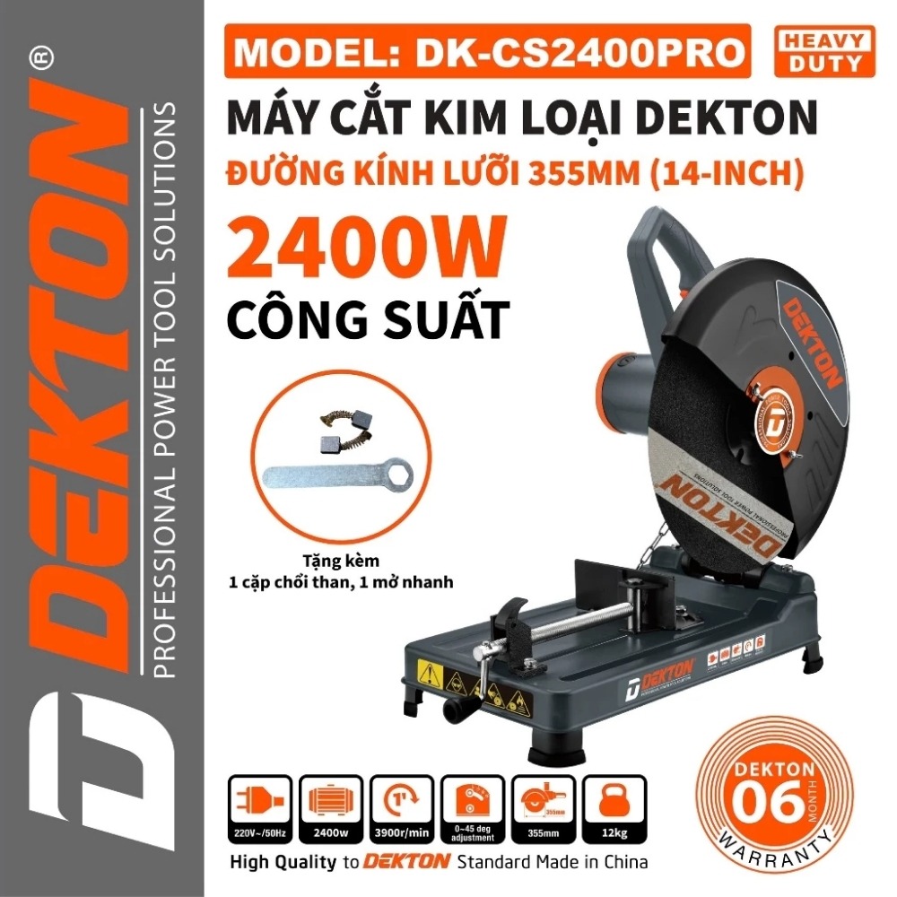 Máy cắt sắt 2400W 355mm Dekton DK-CS2400PRO 1 Máy cắt sắt 2400W 355mm Dekton DK-CS2400PRO