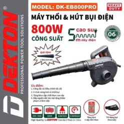 Máy thổi và hút bụi 800W Dekton DK-EB800PRO