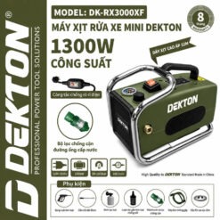 Máy xịt rửa xe mini 1300W Dekton DK-RX3000XF