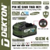 Pin 21V 4.0Ah Dekton M21-B4100XPROMAX