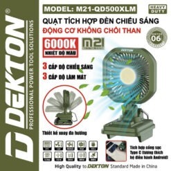 Máy quạt dùng pin 21V Dekton M21-QD500XLM