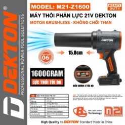 Máy thổi bụi dùng pin 21V Dekton M21-Z1600
