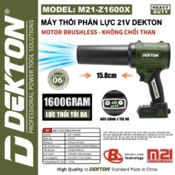 Máy thổi bụi dùng pin 21V Dekton M21-Z1600X
