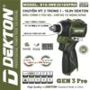 Máy siết vít 16.8V Dekton D16-IWD3018XPRO (Chưa Pin & Sạc)